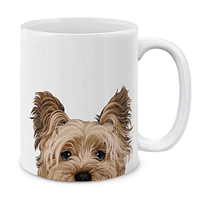 MUGBREW Yorkshire Terrier Dog Ceramic Coffee Mug Tea Cup, 11 OZ - Image 1